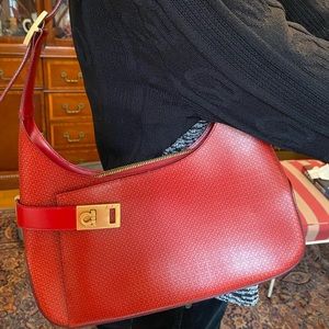 Ferragamo Red Leather Purse